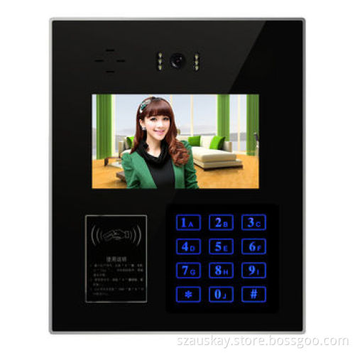 Video Doorphones, 7-inch TFT Screen, Buttons and Touch the Keys for your OptionNew